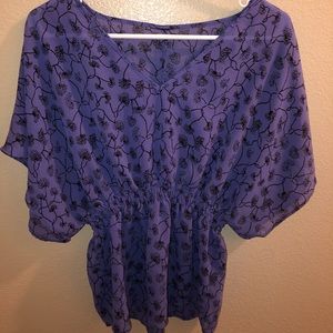 Purple Floral Top